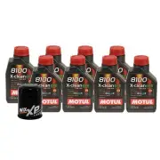 8L Motul 8100 X-CLEAN EFE 5W30 Wix XP Filter Motor Oil Change Kit API SN (for: Honda)