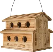 Bird House Bird Houses for Outside,6 Hole Outdoor Bird House - Room for 6 Bir...