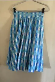 Pinup Couture Blue Harlequin Skirt