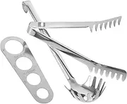 Generic Noodle Cooking Spaghetti Spoon Set of 3 Stainless Steel Pasta Server Measure Tool