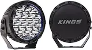 Kings 7" Lethal Driving Lights (Pair) | Lens Covers Included | 1 Lux @ 814m | 12,596 Lumens | IP68 and IP69K | 3mm Powder-Coated Brackets