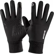[KKMM] Thermohandz Thermal Gloves, Cycling Gloves, Winter Touch Screen Gloves, Waterproof Windproof Warm Thermal Gloves for Men Women, for Driving, Running, Cycling