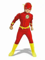 The Flash Chest Outfit Costume Superhero yellow 130cm