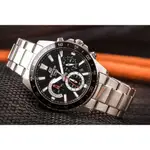 【金台鐘錶】CASIO卡西歐 EDIFICE 賽車錶 防水100米、計時碼錶 不鏽鋼錶帶 EFV-570D-1A