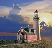Walthers Cornerstone HO Scale Model Rocky Pt. Lighthouse Kit, 3 x 8-1/8 x 8-7/8" 7.5 x 20.3 x 22.8cm