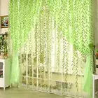 Tulle Curtain Decorative Romantic Double-layer Flower Printed Sheer Curtain