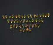WHOLESALE 21PR 925 SILVER 24CT GOLD OVERLAY BLACK ETHIOPIAN OPAL STUD EARRING K3