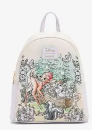 Loungefly Disney Bambi Mini Backpack Thumper Flower Bambi And Forest Friends Bag