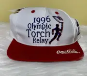 Vintage 1996 Torch Relay Olympic Hat