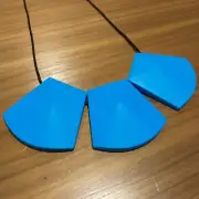 Sky Blue Silicone Teething Beaded Necklace Jewellery Teether BPA free