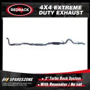 Redback 3" Exhaust & Resonator No cat for Holden Colorado RG LWH 2.8L 12-16