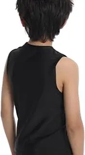 [Ynnhik] Padded Youth Shirt - Padded Football Youth Shirt Youth Baseball Chest Protection Padded Compression Shirt Rib Protectors Kids Compression Shirt with Pads for and