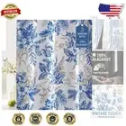Thermal Blackout Curtains 108" Length - Floral Pattern, Light Blocking, 2 Panels
