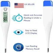 Digital LCD Oral Thermometer for Adults, Kids, Babies, Fever Testing, Oral, Armp
