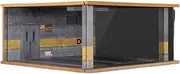 Simulation Car Garage Model 1:18 Parking lot Model Scene Three-Dimensional Simulation Parking Garage Display Box Toy car Model Storage Box Acrylic Display Case Decoration(Gray)
