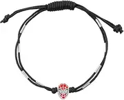 [Marvel] Childrens Sterling Silver Bracelet with Adjustable Leather Cord 18cm