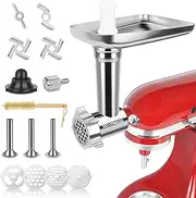 Meat Food Grinder Attachment Compatible with KitchenAid Stand Mixers, Food Grinder for Meat Grinder Attachment, Meat Grinder, Sausage Stuffer