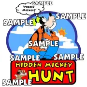 Disney World Disneyland Goofy Hidden Mickey Hunt Scrapbook Paper Die Cut Piece