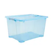 All Set 30L Blue Translucent Modular Storage Container
