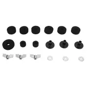 Drum Kit Non Slip Felt Pad Set Wing Nuts Stand Sleeves Cymbal Washers Replacement Accessoriesblack