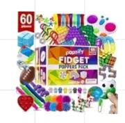 Popsify Fidget Popper Pack Stimming Sensory Toys Party Favors Stress ADHD 60 Pk