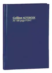 Collins Casebound Notebook A4 Short Ruled Record Account book