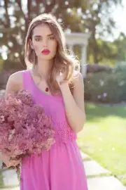 Everly Libby Layered Mini Dress Pink