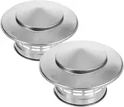 GLSTOY 2pcs Rain Hat Chimney Cap Rainproof Smokestack Cover Funnel Cover Chimney Cowl Chimney Vent Caps Tube Cover Metal Chimney Cover Roof Vent Cap Rain Roof Cap