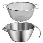 Colander Bowl Stainless Steel Colanders & Food Strainers Kitchen Colanders Bowl