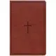 CSB Large Print Personal Size Reference Bible, Brown Leathertouch, Indexed