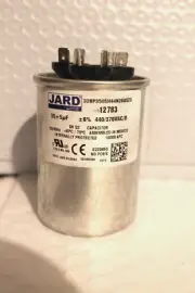 JARD 12783 MOTOR RUN CAPACITOR 35+5 MFD, 440/370