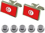 [Select Gifts] Shirt Dress Studs Tunisia Flag Cufflinks