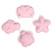 4pc Bigjigs Toys Sand Mould Set Kids/Children Outdoor Beach Toy Blush Pink 18m+
