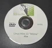 Linux Mint 22 "Wilma" Xfce Edition Live CD Bootable DISC Linux OS x86 64bit