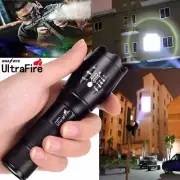 Ultrafire 50000LM T6 LED Flashlight Focus Military 18650 Battery+Torch Holders