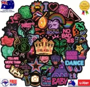 50PCS Neon Light Style VSCO Vinyl Decal Sticker For Laptop phone bottle