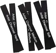 6Pcs Professional Compressed Charcoal Pencils for Artists Soft Hard Drawing Charcoal Sticks for Sketching and Art Supplies for Hobbyists and Students