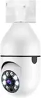 Wireless E27 Bulb Security Camera 360° Panoramic Motion Detection Alarm Alexa