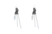 2x 4pc Full Circle Little Sipper Bottle Straw Lid Cleaning Brush Scrub Set Grey