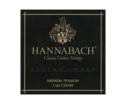 Hannabach Classical 728MT Custom Made Set - Black (Medium)