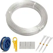Teflon Wire 0.75sq FEP Electric Gun Wiring, high Temperature and high Voltage Resistance Wire Length 16.4feet, Including tinned Wire and Heat Shrink Tube