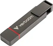 Verbatim Dual QuickStick, 1TB External 3.2 Gen 1 USB-C/USB-A SSD, High Speed USB Stick up to 530MB/s, Extremely Fast Memory Stick for Mobile Phone, Laptop, PC and Notebook
