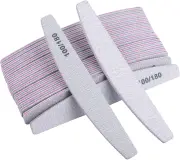 25 Pieces 100/180 Grit Nail Files and Buffers Professional Double Sided Emery Boards Manicure Tool for Acrylic Nails