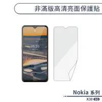 在飛比找蝦皮商城優惠-Nokia X30 5G 非滿版高清亮面保護貼 保護膜 螢幕