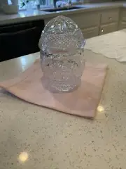 Godinger Crystal Egg Shape Jar , Highend Sold Out Rare Piece.