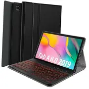 Galaxy Tab A 8.0 2019 Keyboard Case[SM-T290,SM-T295 Backlit], Wireless Black