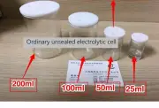 10ml 25ml 50ml 100ml 200ml glass electrolytic cell C002 unsealed electrolytic/