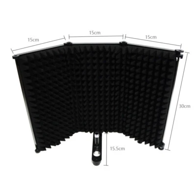 Studio Microphone Isolation Shield Soundproof Filter Vocal Recording Foam Panel
