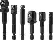 6Pcs Wobble And Straight Impact Socket Adapter Set 1/4",3/8",1/2" Extension Set