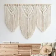 Aesthetically Handmade Wooden Extra Large Macrame Wall Hanging Tapestry